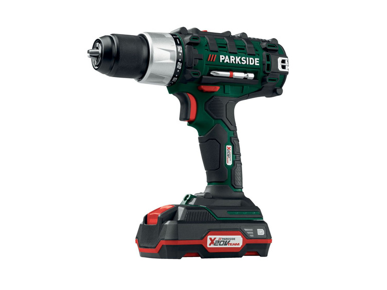ed786ec9cc0d3d12a4223c9ca29aa45b دریل شارژی 20ولت پارکساید - تصویر 1