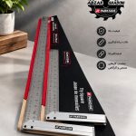 ست ۲عددی خط کش اِل (L) گونیا 90درجه تراز دار صنعتی پارکساید PARKSIDE